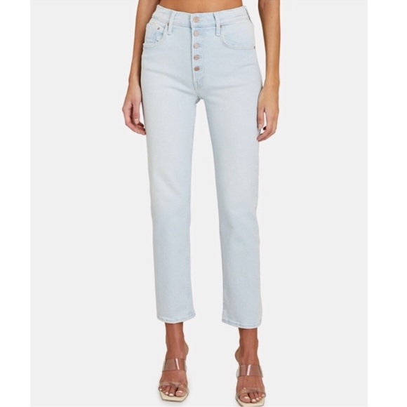 Mother denim jeans The Pixie Tomcat Ankle in Pina Colada Paradise sz 33 - Picture 2 of 11